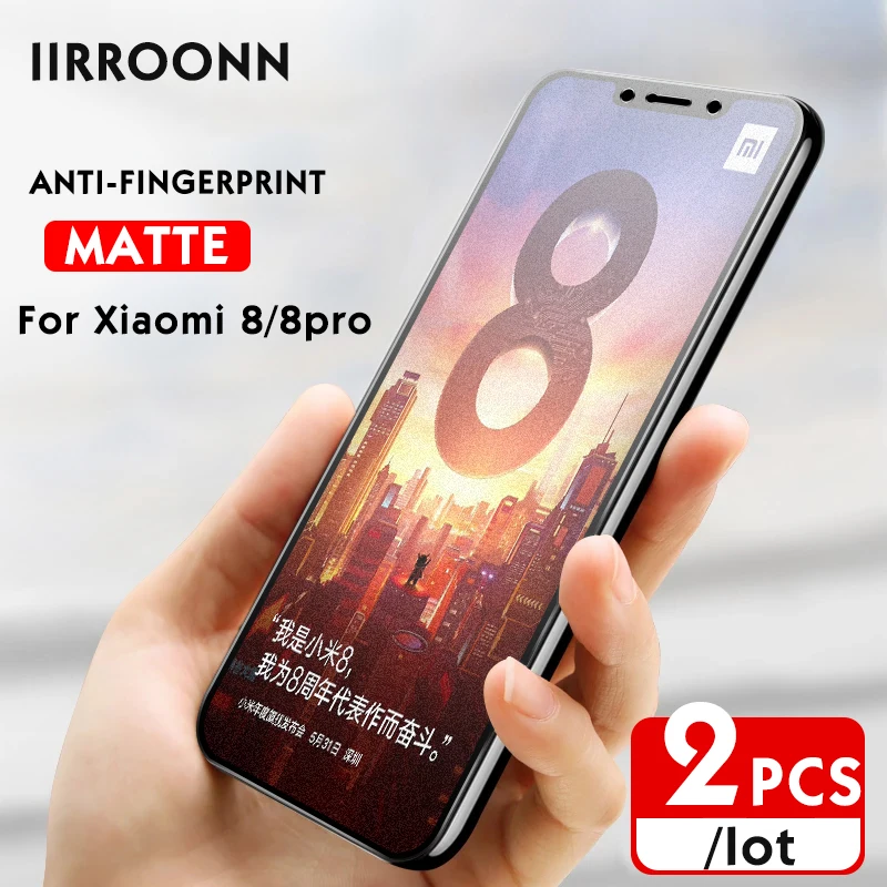 2 шт./лот матовое закаленное стекло для Xiaomi 8 9 8lite 8se 9se 9T pro MIX 3 mix2s A3 A2 XIAOMI защита