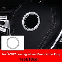45mm car steering wheel ring stickers for e92 e93 f02 e63 e64 e65 e86 e89 e85 circle ring diamond rhinestone decal accessories