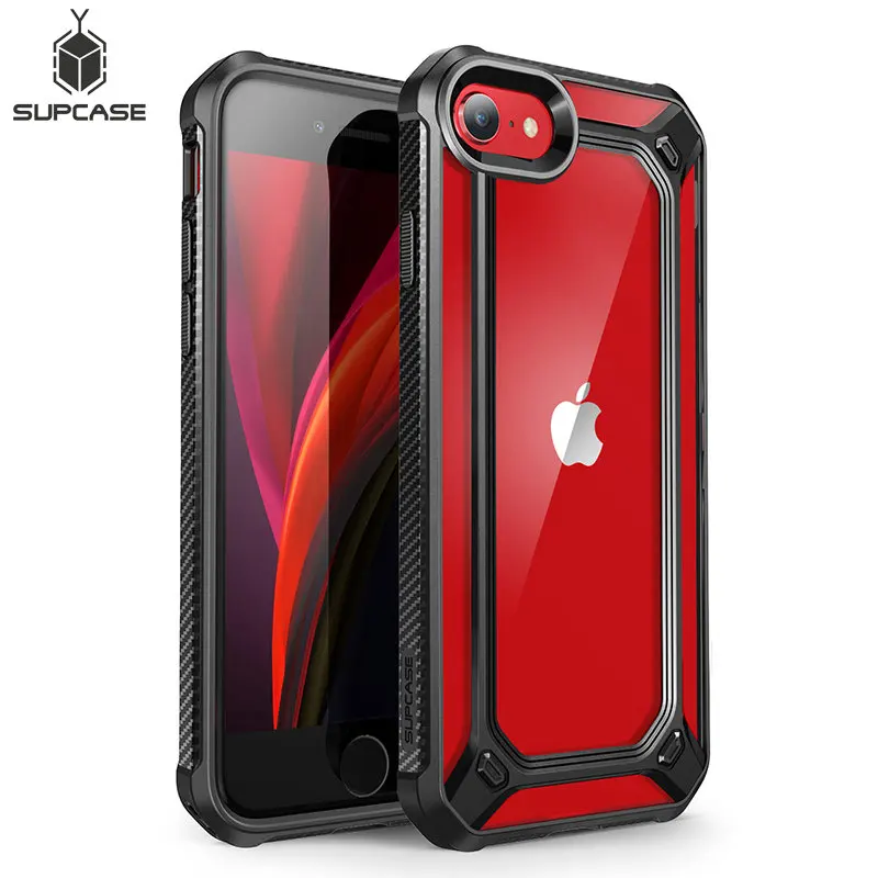 

SUPCASE For iPhone SE 2020 Case For iPhone 7/8 Case EXO Series Premium Hybrid Protective Clear PC + TPU Bumper Case Back Cover