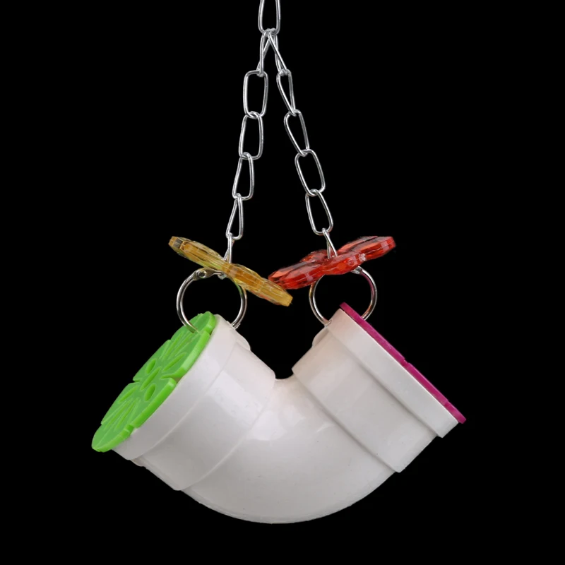 

2020 New Funny Parrots Toys Pet Bird Toys Parrot Intelligence Food Ball Feeder Toys Hanging Birds Foraging Chain Bird Cage