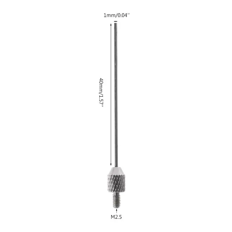 

M2.5 Thread 1mm Needle Diameter Dial Test Indicator Contact Point 40mm Length Measuring & Gauging Tools 066E