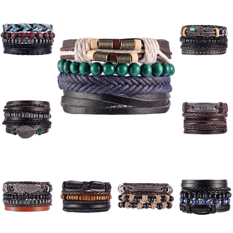 

Ethnic Style Multi-layer Leather Bracelet 2021 New Jewelry