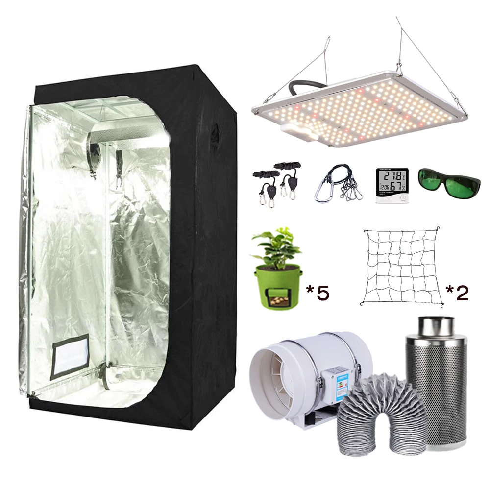 Расти палатку и Quantum tech Board Светодиод Grow Light Полный комплект Samsung LM301B Регулируемая