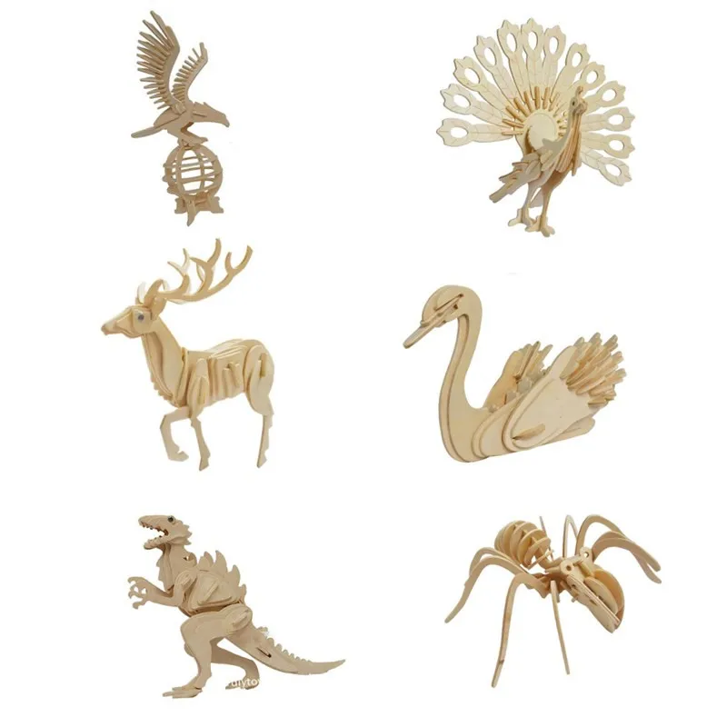 3d трехмерный деревянный пазл игрушка Орлан|Пазлы| |