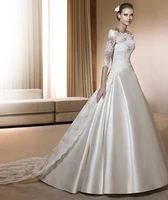 best dress elegant satin ball gown wedding dresses vestido de novia bridal gowns women 2019 free lace jacket long