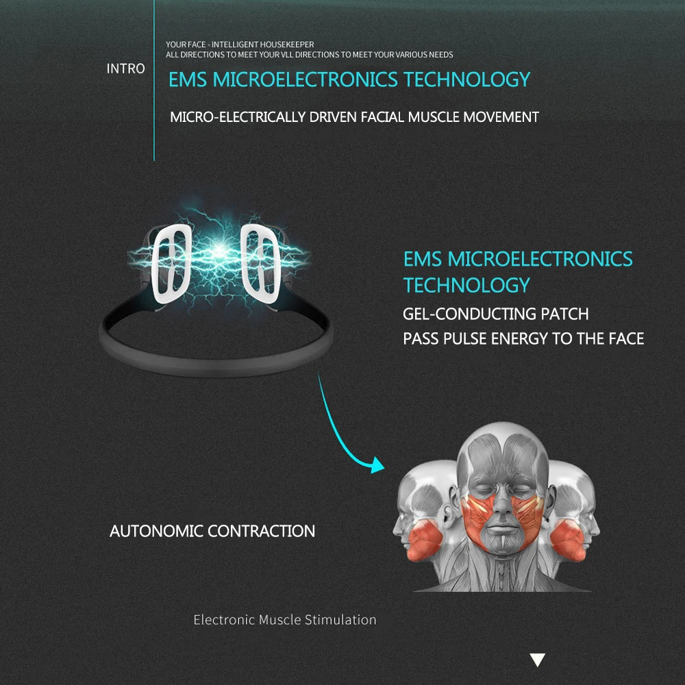 

ems smart lazy Face-lifting v-face lean masseter beauty