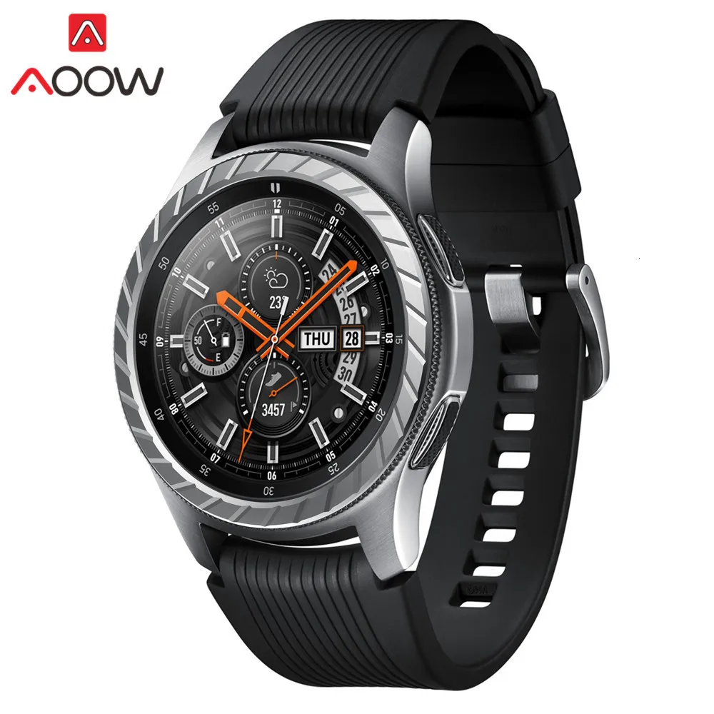 Ободок кольцо стиль для samsung Galaxy Watch 46 мм клейкая крышка против царапин Нержавеющая сталь защита аксессуары для шестерни S3
