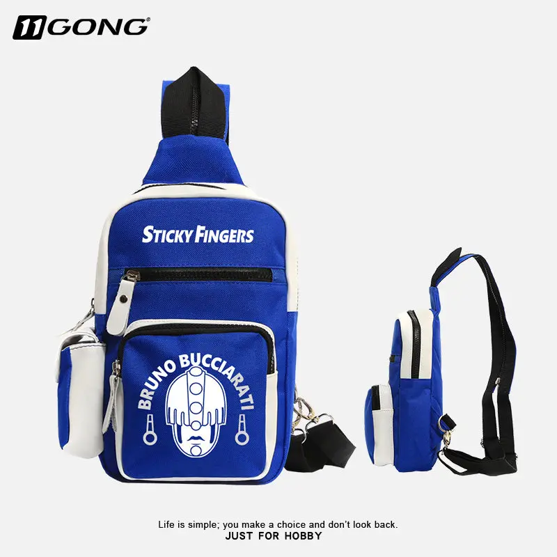 Аниме JoJo невероятное приключение Липкие Пальцы Косплэй Повседневное моды сумка