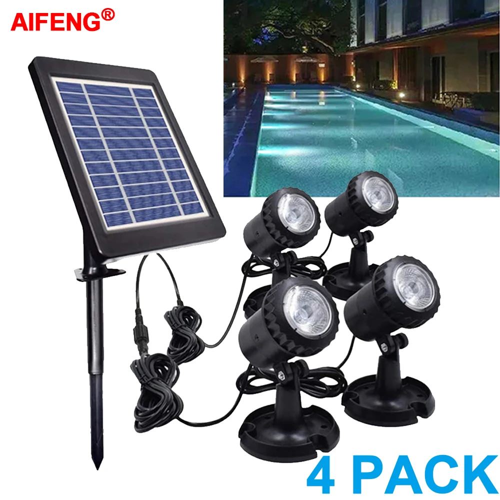 Солнечный подводный светильник IP68 Бассейн СВЕТОДИОДНЫЙ напольный ing украшения