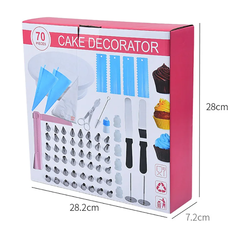 

70-piece set Cake mold tool Decorating spouts for making butter cakes multi-purpose kitchen and household baking utensils