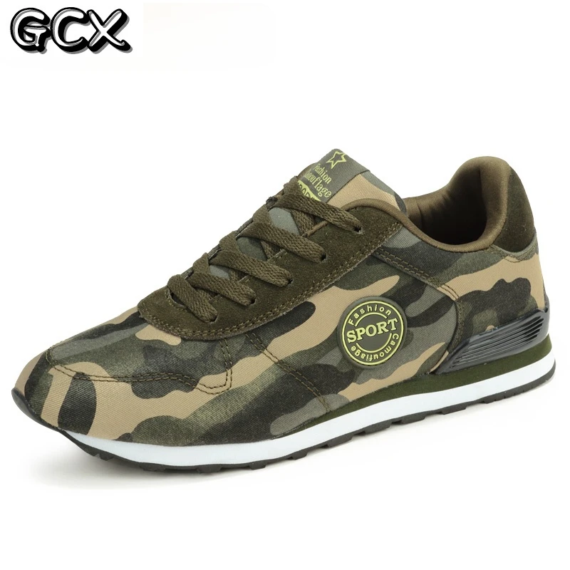 New Canvas Shoes Men Sneakers Unisex Adult Male Tenis Footwear Camouflage Low Lace-up Flat Casual Military Anti-skid Soft |
