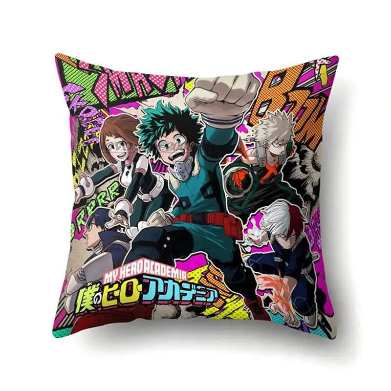 

Mein Hero Wissenschaft Gedruckt Kissen Abdeckung Anime Hause Auto Textilien Kissen fall Dekorative Kissenbezug Fans Cosplay Gesc
