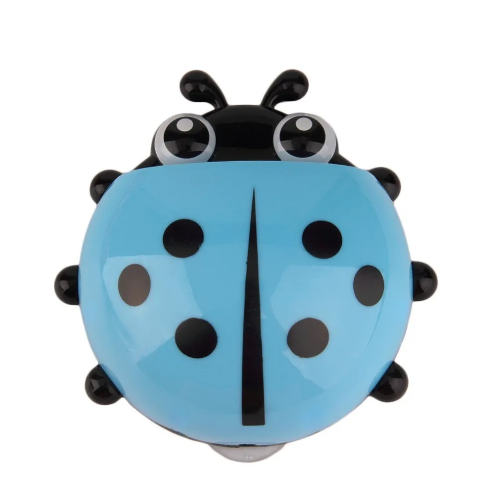 

Cute Ladybug Insect Toothbrush Holder Wall Suction Cartoon Sucker Toothbrush Holder Suction Hooks Bathroom Accessories