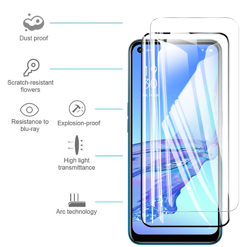 Case For OPPO A53S Screen protector Tempered glass For OPPO A53 S 5G A 53 53S OPPOA53 OPPOA53S 6.5inch Camera Protective glass