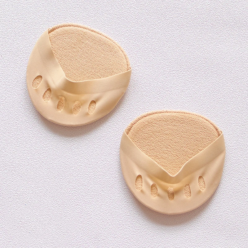 

Invisible Socks Five Fingers Half Feet Socks Solid Color Summer Breathable Silicone Anti-slip Foot Pad Open Toe Socks