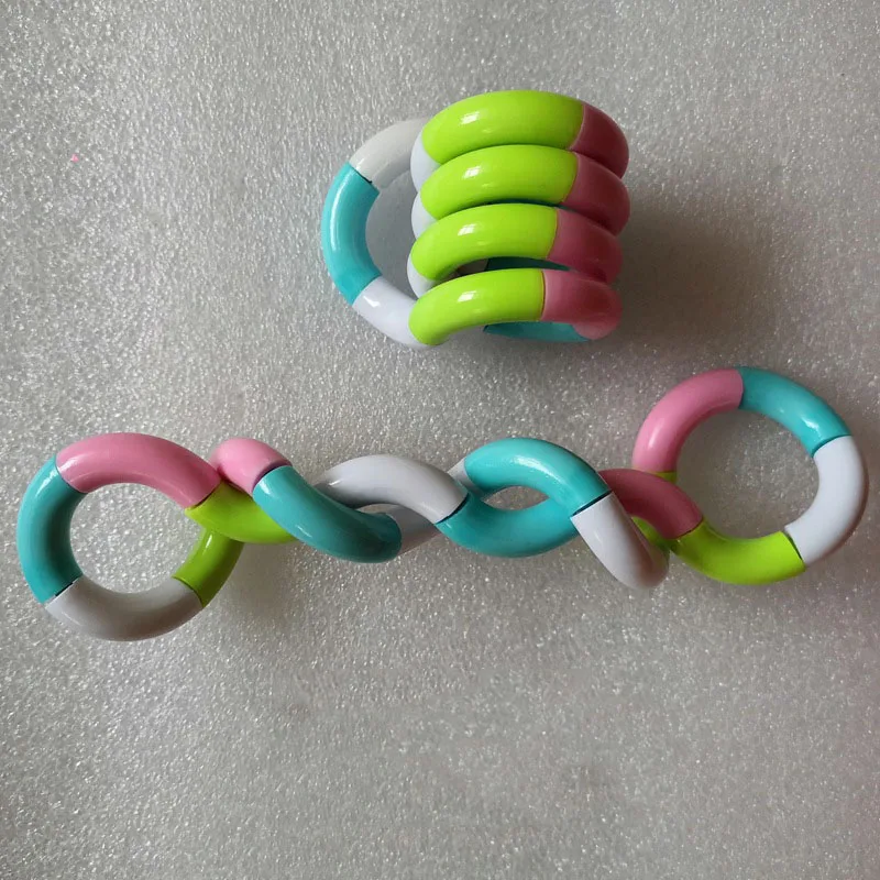 Tange de cuerda de anillo trenzado para aliviar el estr&eacute;s, juguete creativo para el ocio, educaci&oacute;n y descompresi&oacute;n-3