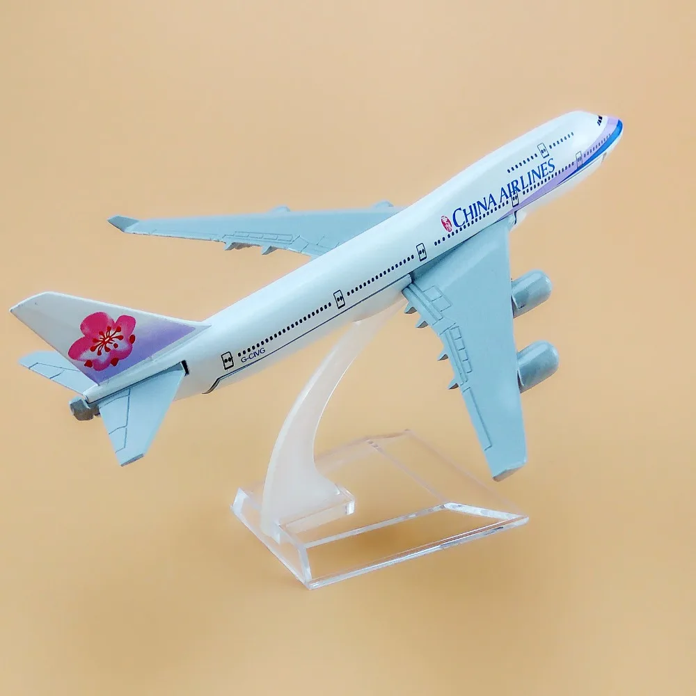 16 см Air Тайвань Китай авиалинии B747 Боинг 747 металлический самолет|Вертолеты