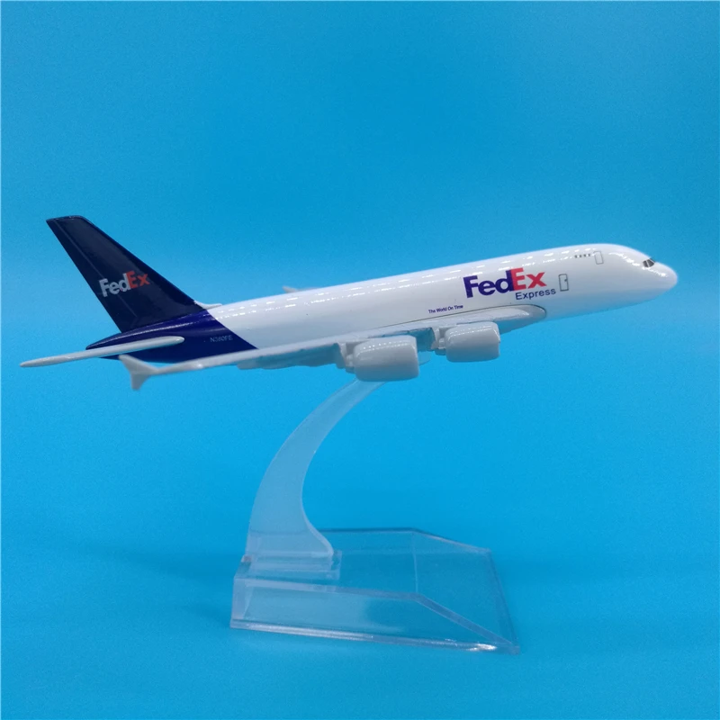 16 см FedEx грузовое судно A380 металлическая модель самолета логистическая компания