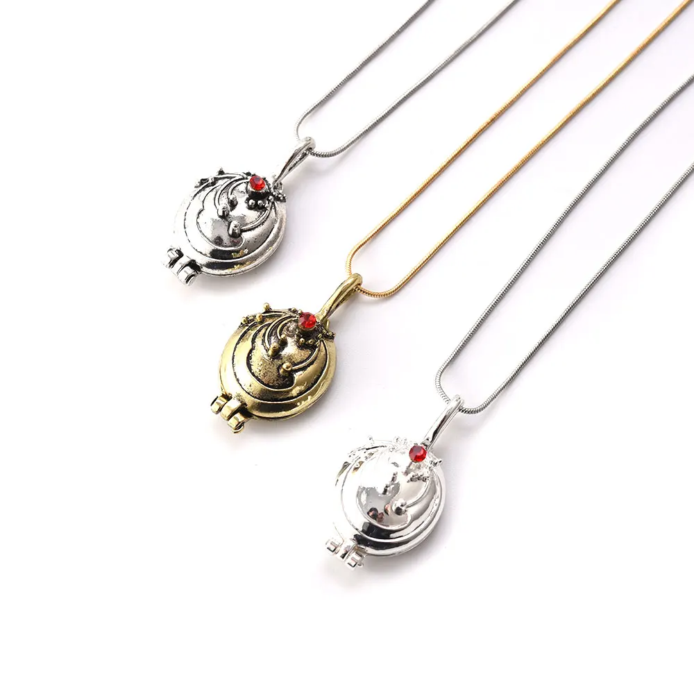 

Vampire Diaries Vervain Verbena Necklace Elena Gilbert Locket Pendant for Women Movie Jewelry Cosplay Costume Lovers Gift