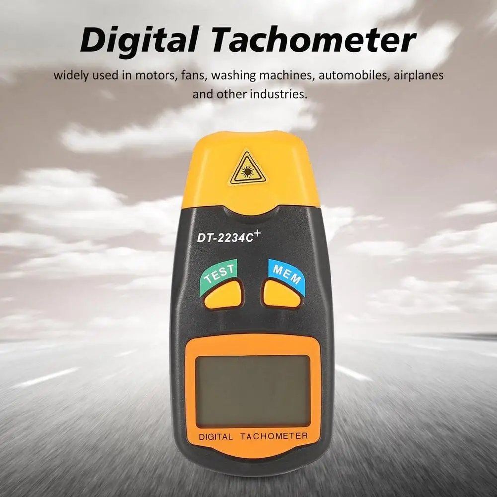 Цифровой Лазерный Фото Тахометр Бесконтактный тахометр RPM цифровой лазерный