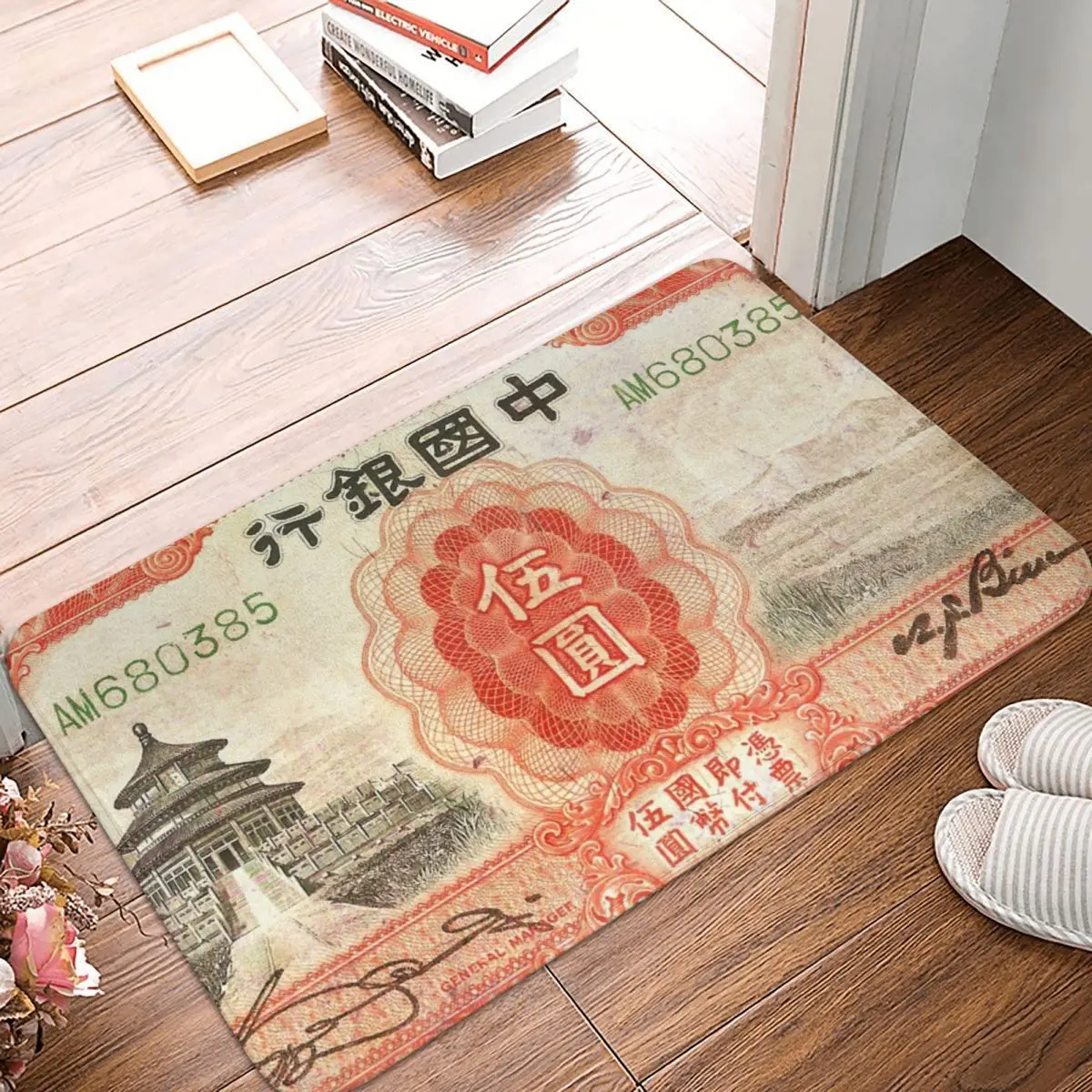 

Винтажный коврик Yuan в стиле старой китайской истории, коврик для ног, Нескользящая подушка из полиэстера, для входа, кухни, спальни, балкона, ...