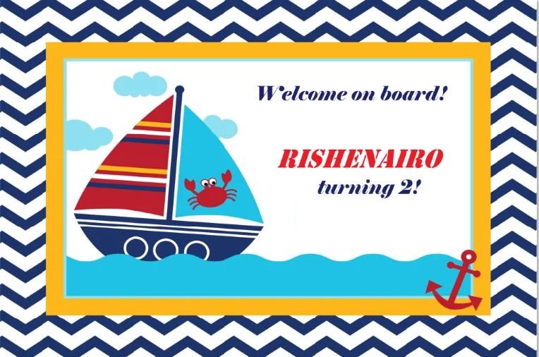 

7X5 футов красивый абстрактный шеврон волна морская вечерние НКА персонализированный DIY пользовательский фото фон винил 220 см X 150 см