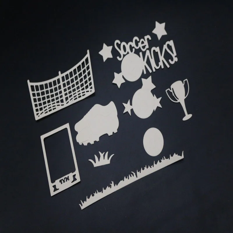 Металлические штампы с футбольной границей кроссовки вырезанные форма для