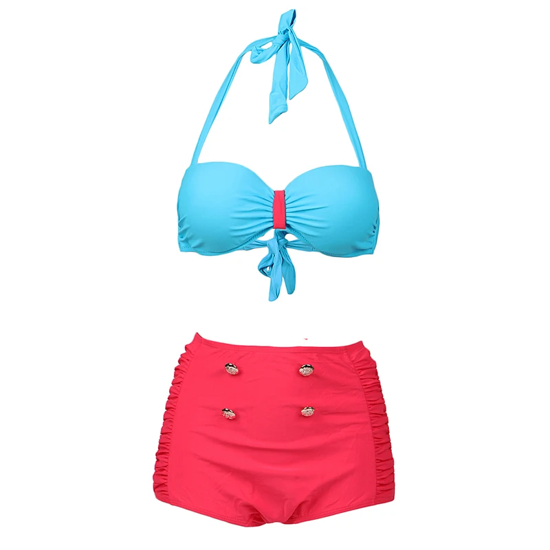 

Wonder Beauty Women Sexy Strappy Bandage 2 Pieces Bikini Set Padded Push Up Swimming Bathing Suit For Women Swimwear Biquini