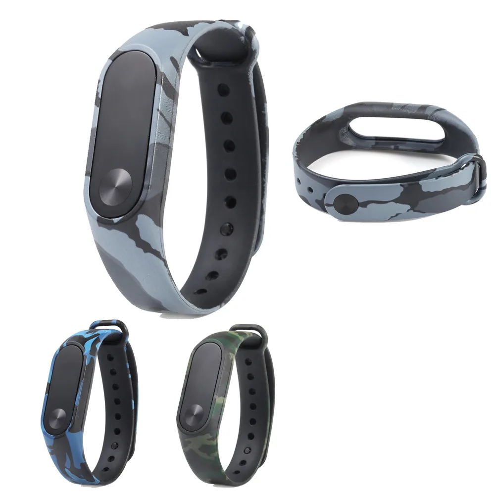 Камуфляж Ремешок Браслет замена для Xiaomi MI Band 2 Замена модный браслет умные