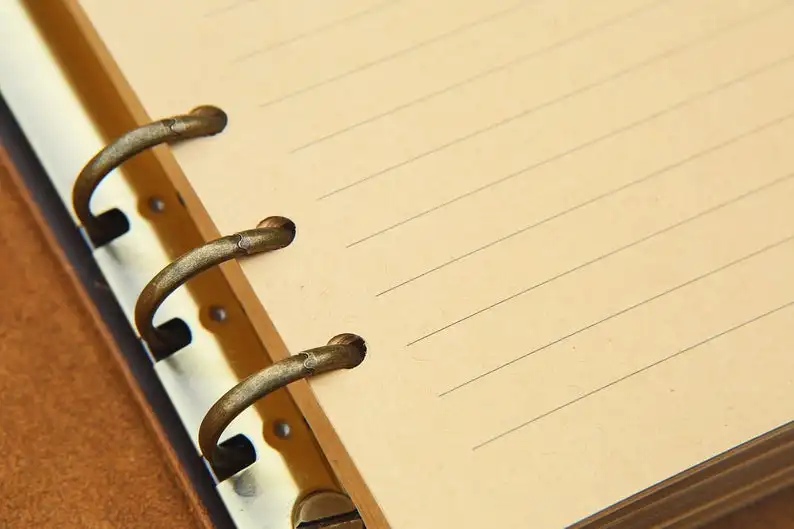 Винтажный Ретро А5 кожаный с кольцевым разъемным механизмом блокнот