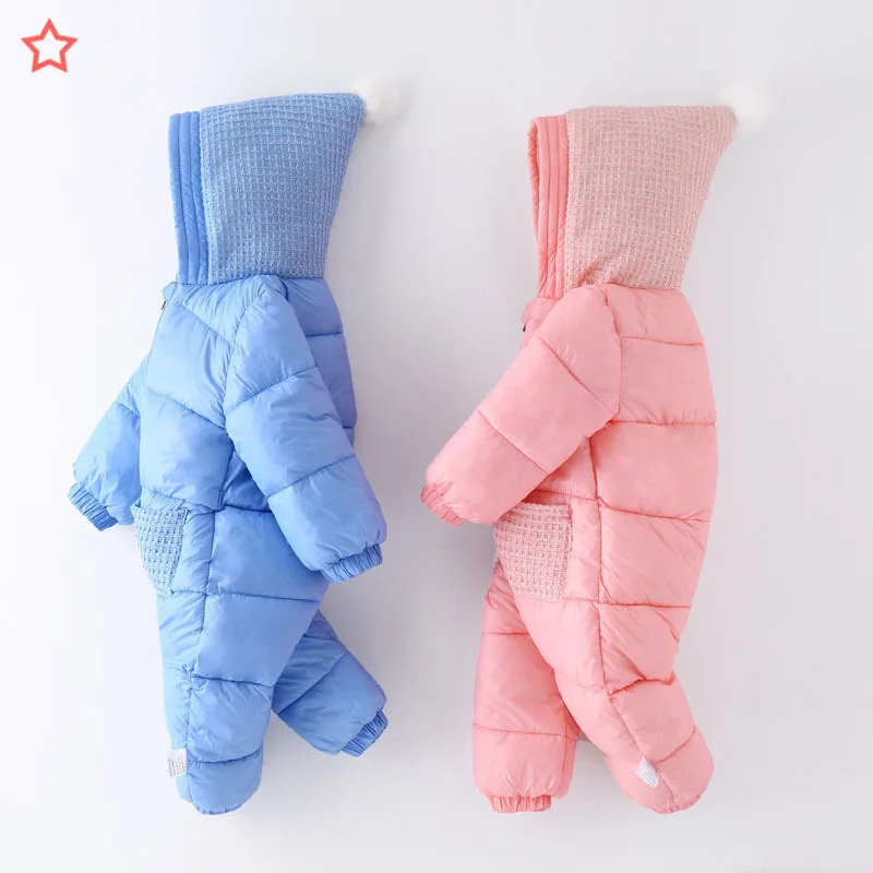 

Newborn Baby Romper Winter Baby Girls Clothes Hooded Baby Jumpsuit Cotton Snowsuit For Boys Overalls Unisex Baby Clothes 1-5Year