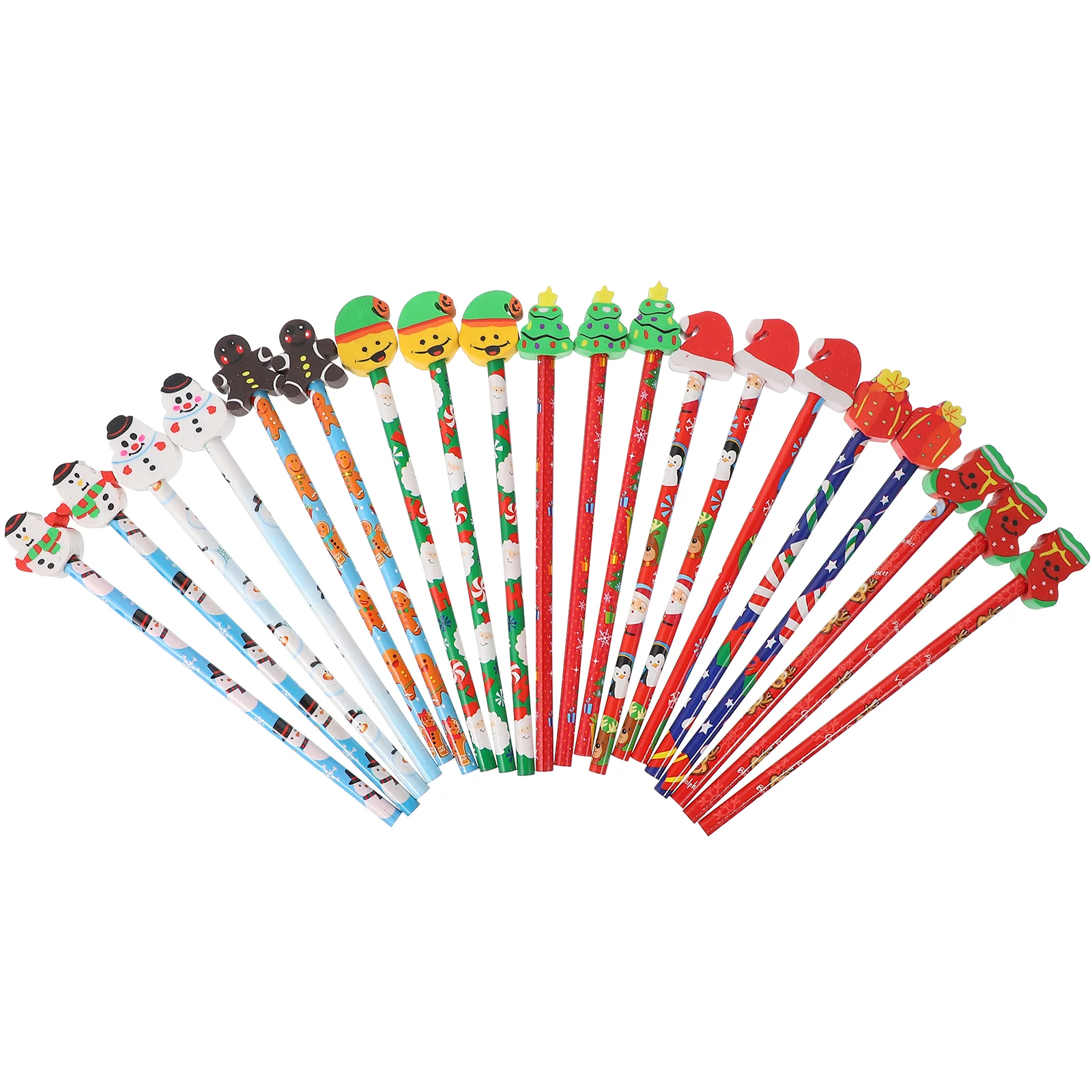 

20 шт., деревянные карандаши с ластиками