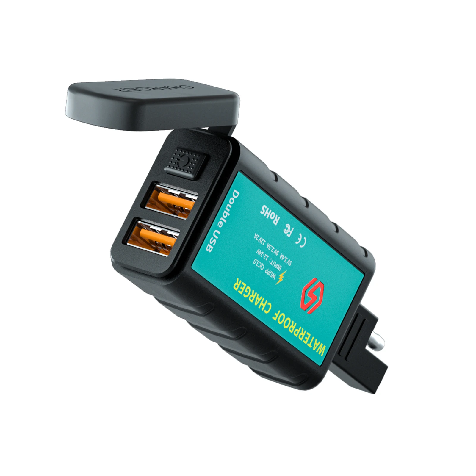 Мотоциклетное двойное зарядное устройство USB переходник SAE к с переключателем