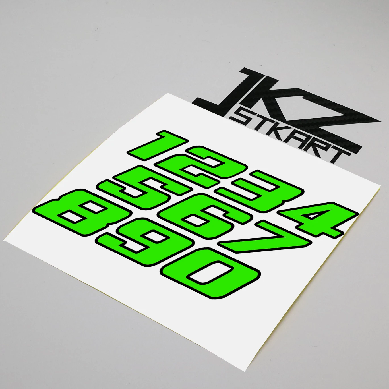 

Decal Die Cut Double Layer Numbers Neon Fluorescent Green Sticker For Car Motorcycle ATV etc. Outdoor Decoration
