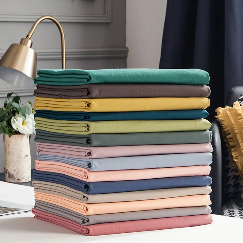 Простыня WOSTAR однотонная из 100% хлопка мягкое удобное постельное белье для спальни