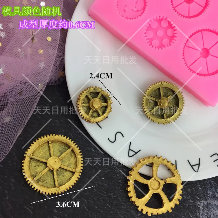 Различные виды часов и форма шины силиконовая для торта инструменты