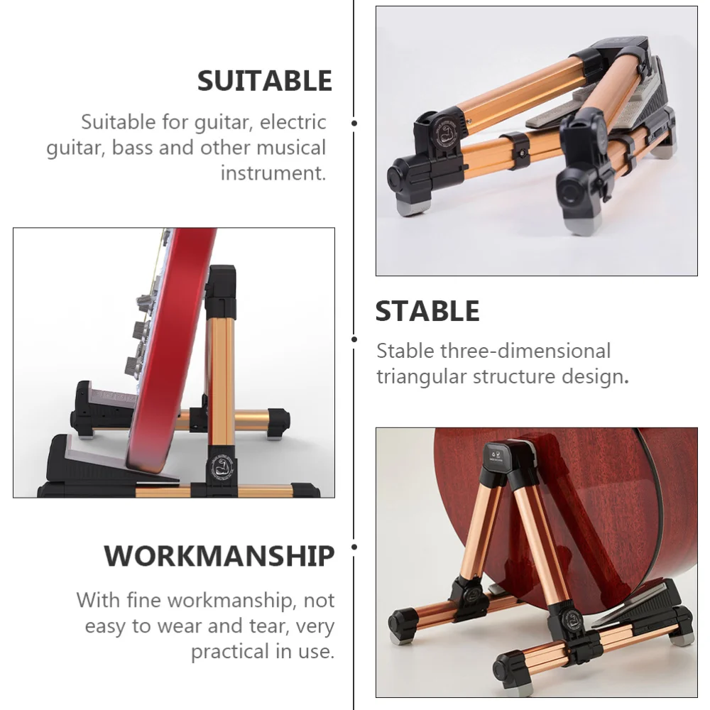 

Aluminium Alloy Guitar Stand Folding Guitar Support Bracket Guitar Holder