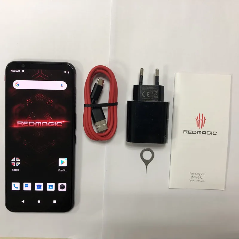 EU Version Nubia Red Magic 3 Mobile phone 8GB 128GB 6.65&quot Snapdragon 855 Fingerprint Front 48.0MP Rear 16.0MP 5000mAh Game Phone |