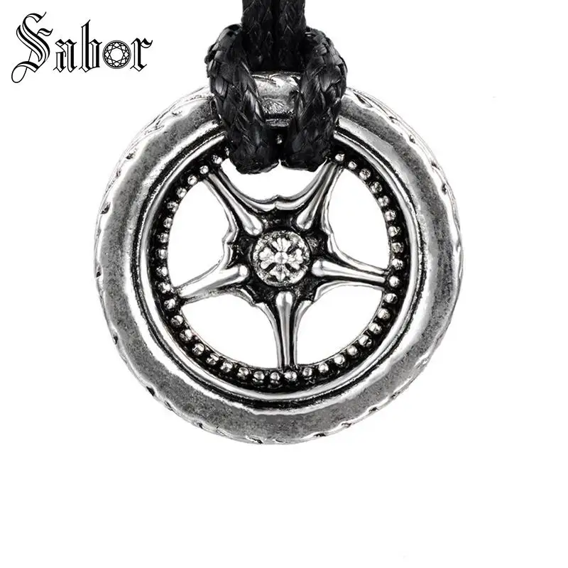 80 см длинное ожерелье в европейском стиле модное большое для мотоциклетных шин