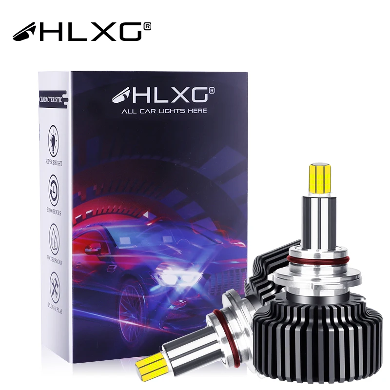 

HLXG 3D h1 led 360 H7 H11 H4 9012 H8 H9 bulb lamp 24 Sides CSP Chips 12V 6000K 8000K Auto 20000LM 9005 9006 HB3 HB4 Light Source