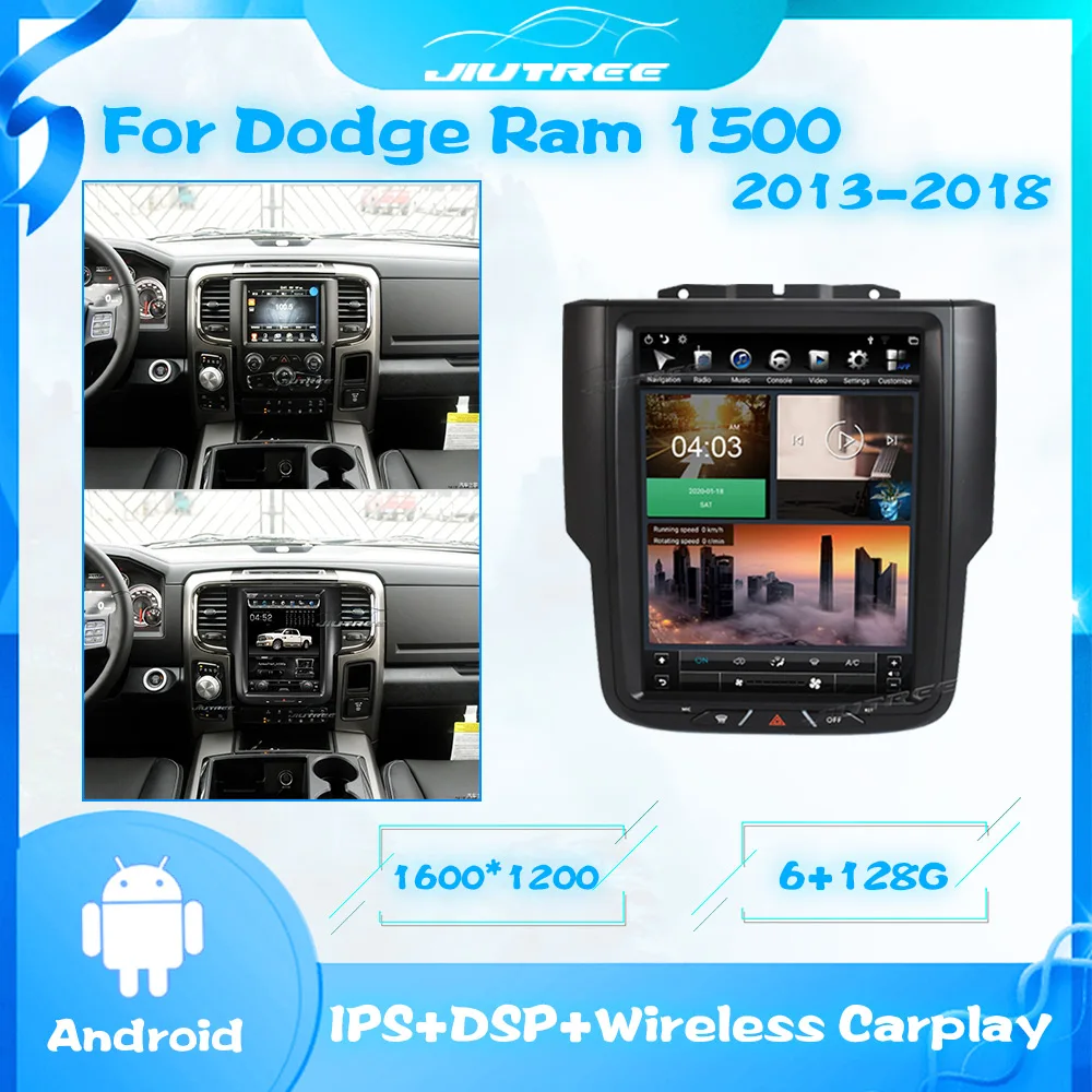 

Автомагнитола 2 Din 128G для Dodge RAM 2013-2018, система Android, сенсорный экран, мультимедийный плеер, автомобильное радио, стерео, аудио, GPS-навигация