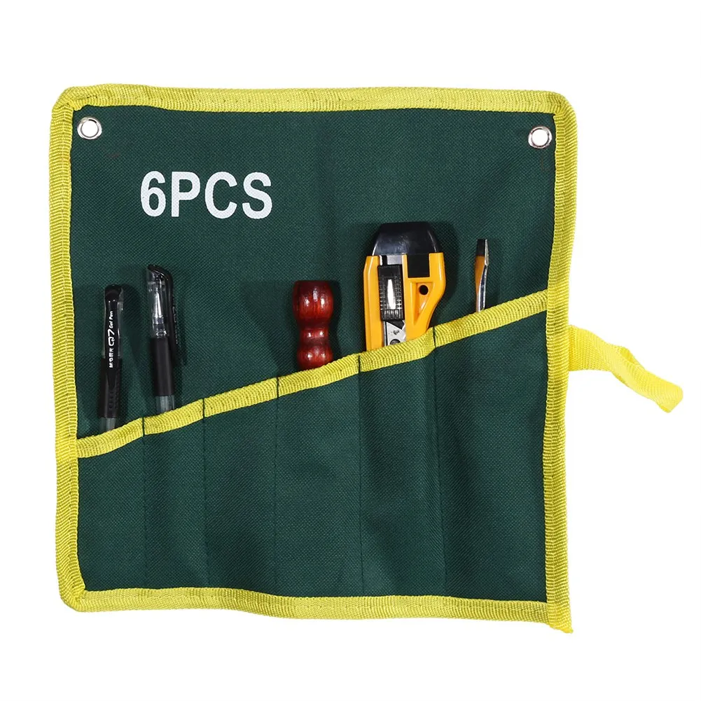 Практический Холст сумка для инструмента гаечные ключи Tool roll up складной гаечный