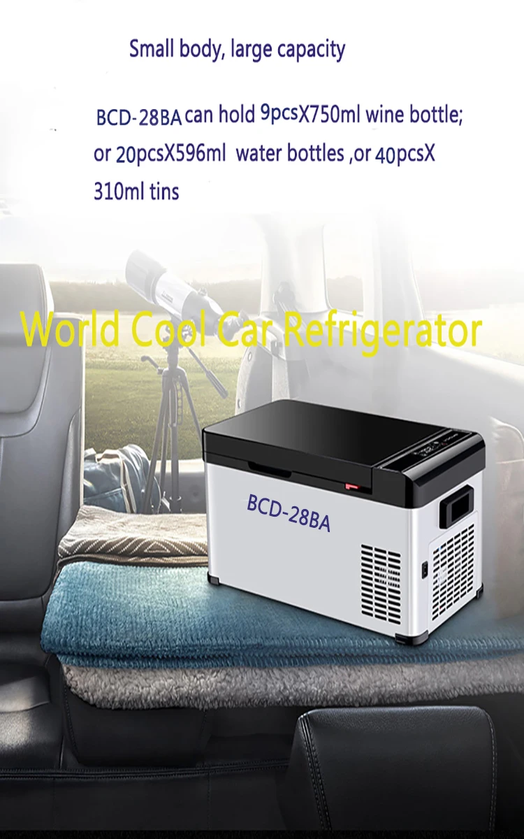 28L AC/DC12/24 V Автомобильный Кемпер холодильник охладитель домашний холодильник Компрессор морозильная камера маленький холодильник охладитель-20C
