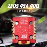 HGLRC Zeus 4in1 45A 3-6S BLHeli32 4in1 ESC 20x20mm for FPV Racing Drone with Heat Sink For Racing Drone Quadcopter DIY Aircraft