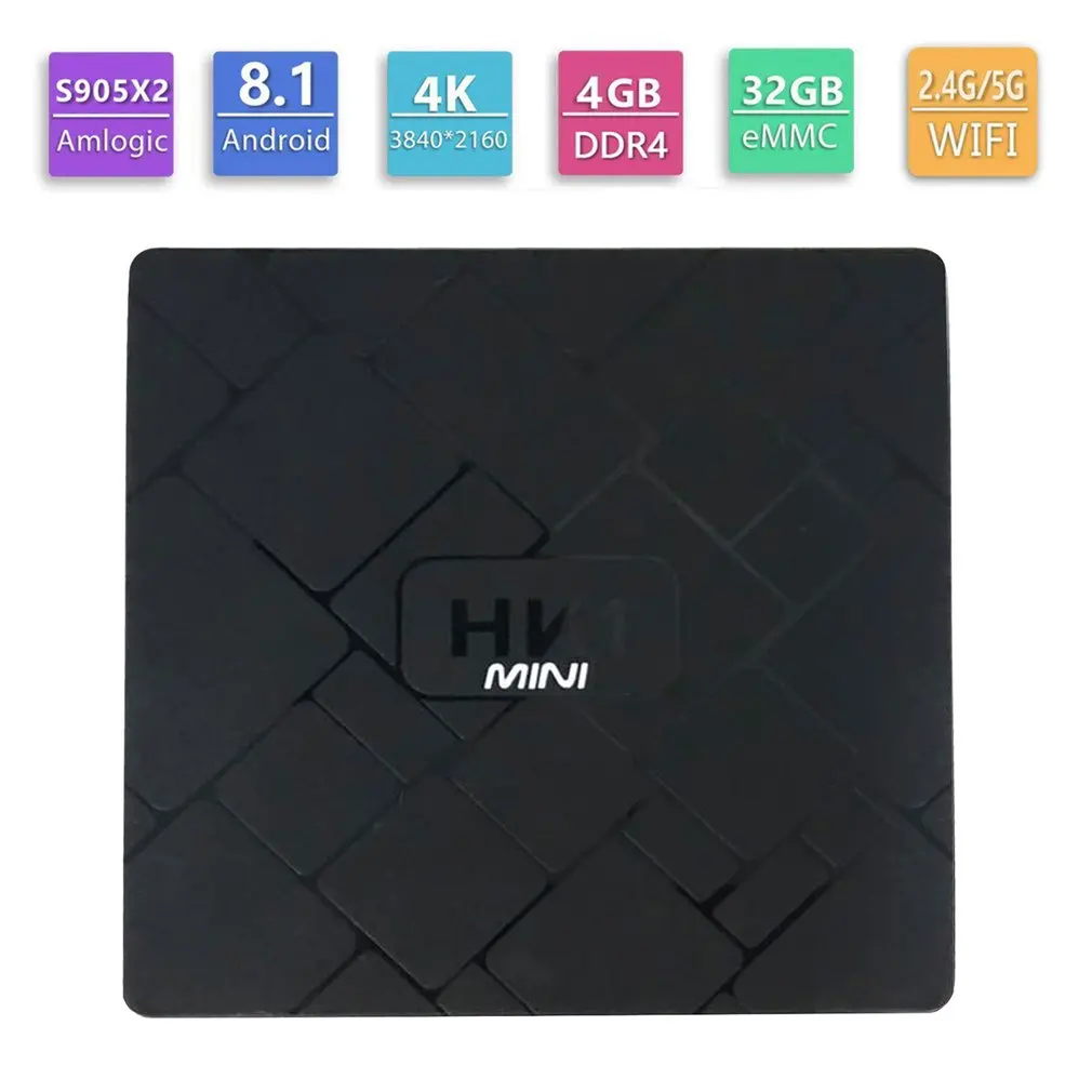 Android 8 1 веб-плеер Hk1mini Rk3229 чип 2 + 16g 4k сеть телеприставка Высокое разрешение