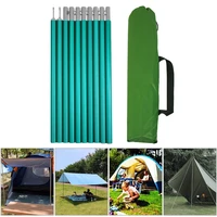 new 10pcs tent awning pole lightweight camping beach picnic sunshade poles portable later stand holder camping accessories