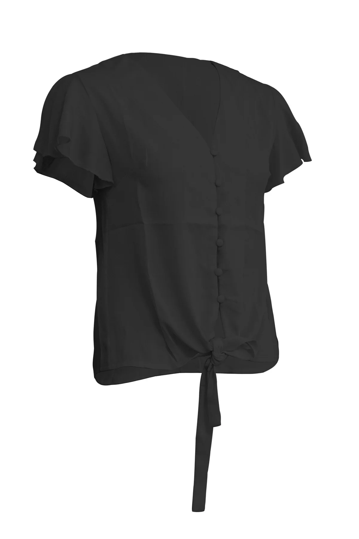 Новинка 2020 женская одежда шифоновая рубашка с v-образным вырезом и пушистыми