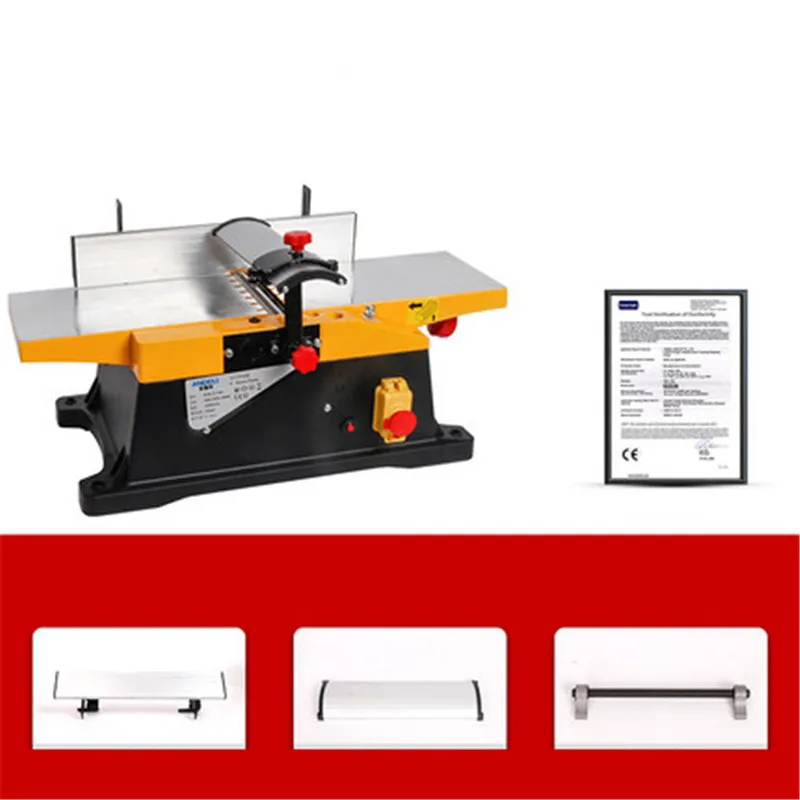 

Planing Planer Electric Woodworking Center Bench Household Lane Small Desktop 220v 1800w Six-inch Planer Wood Planing width150MM
