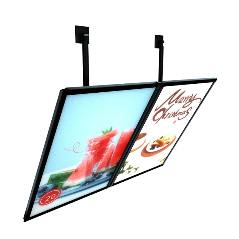 Rectangle frame display lighting indoor menu board |