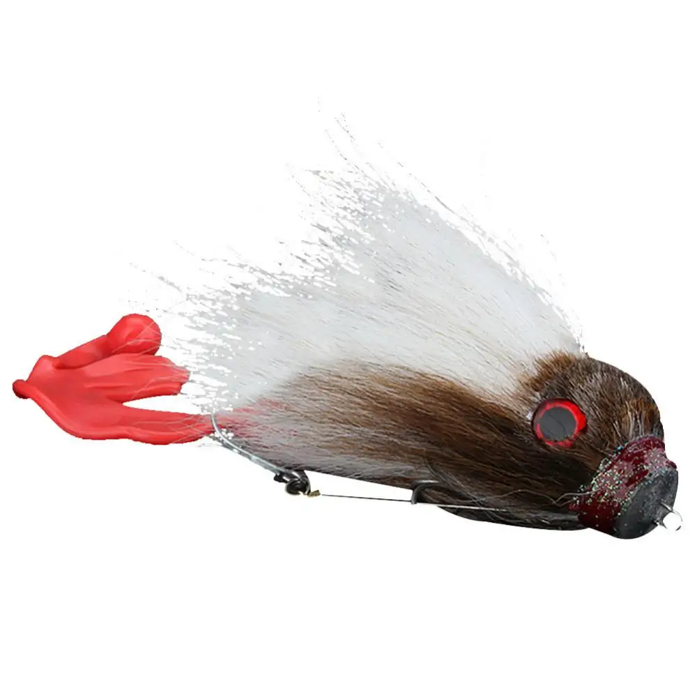

1pcs Fake Mouse Rat Shape Bait Freshwater Saltwater Fly Fishing Lure with Double Hooks